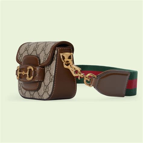 Portafoglio Gucci Horsebit 1955 con tracolla 